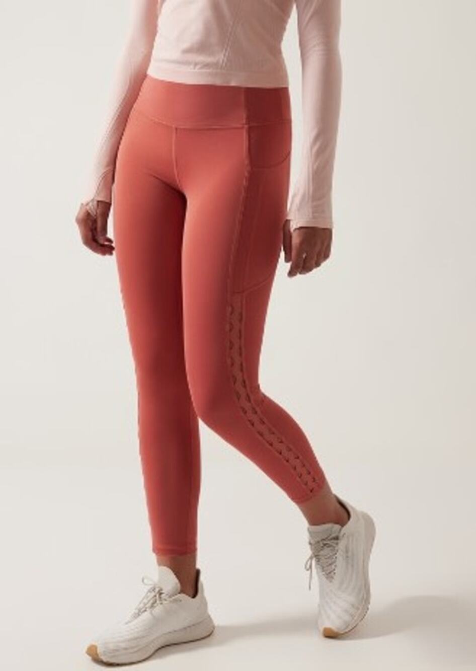 Athleta Ultimate Stash Craft 7/8 Tight Salmon Color MT